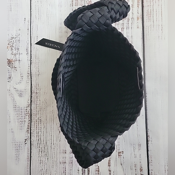 Naghedi Laguna Crossbody Purse Bag Onyx NEW NWT Handwoven Neoprene - Picture 7 of 12
